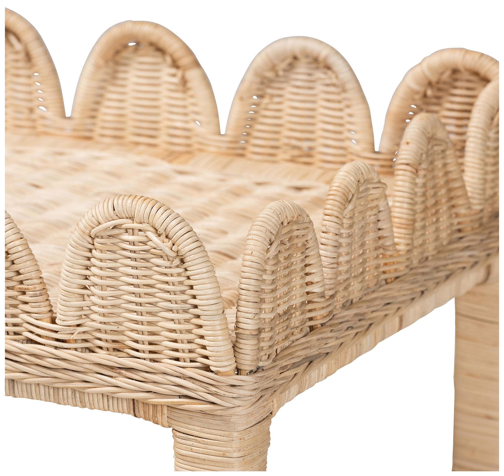 Image 5 Sumana 25 1/2"W Natural Rattan Rectangular Side Table more views