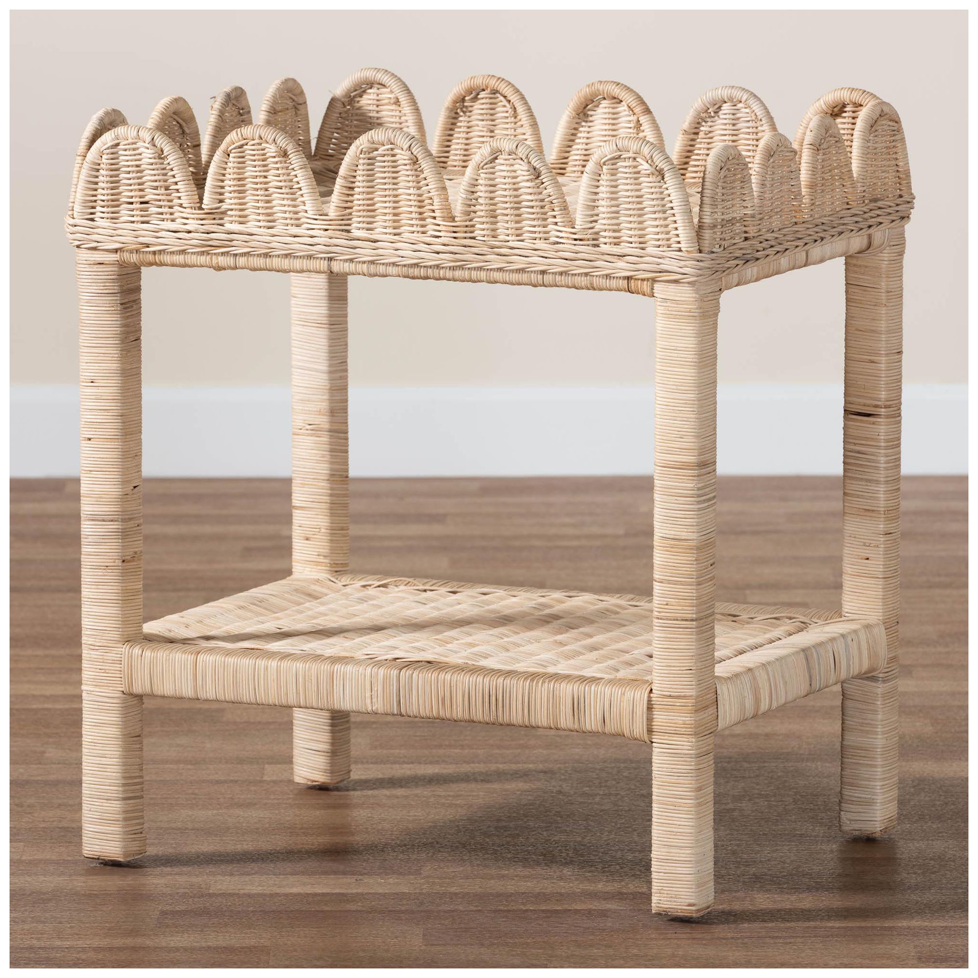 Sumana 25 1/2"W Natural Rattan Rectangular Side Table