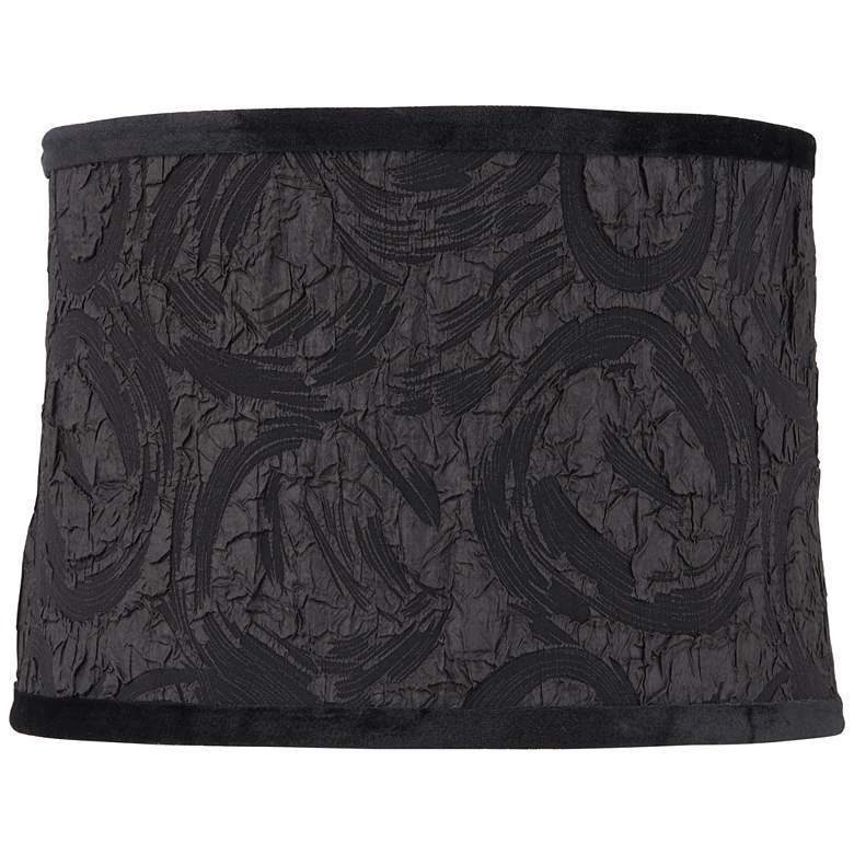 Image 1 Sumas Black Softback Drum Lamp Shade 13x14x10x9 1/2 (Spider)