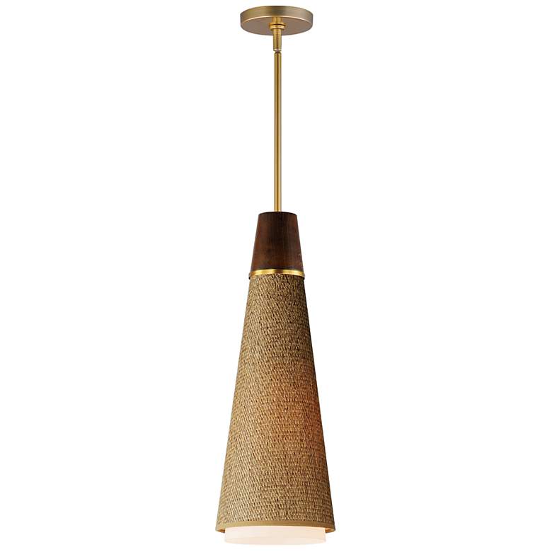 Image 1 Sumatra 1-Light Pendant Natural Aged Brass