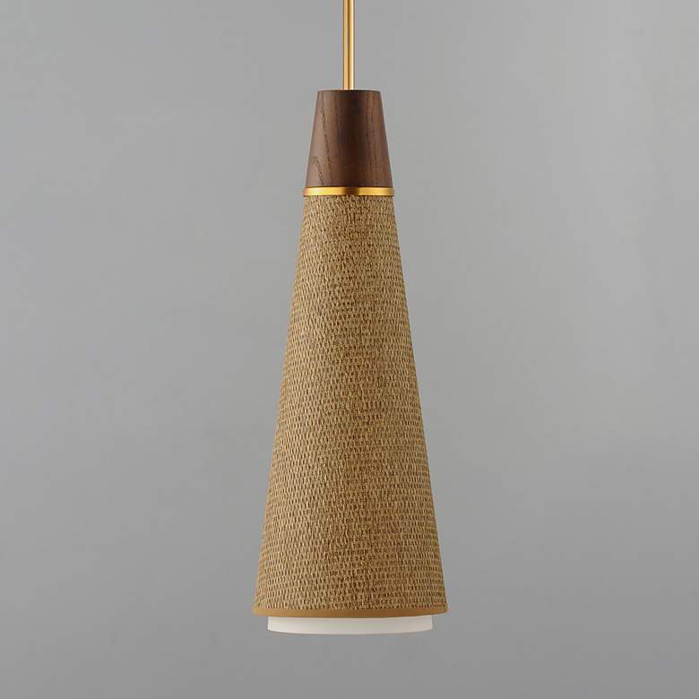 Image 2 Sumatra 1-Light Pendant Natural Aged Brass more views