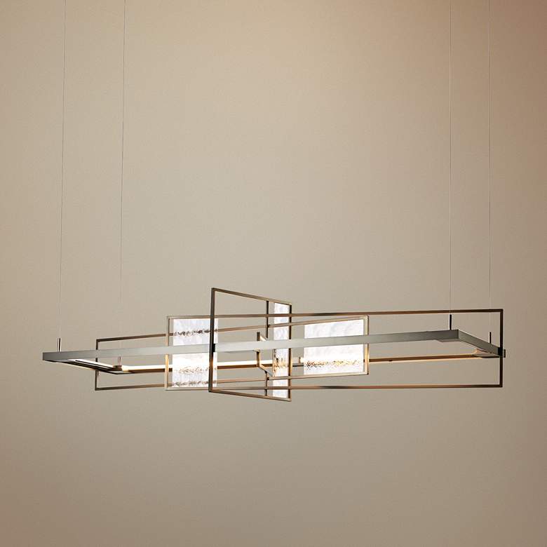 Image 1 Summer 54 1/4 inchW Dark Smoke LED Kitchen Island Light Pendant