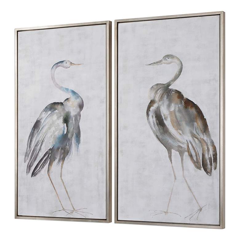 Image 3 Summer Birds 46 3/4" High 2-Piece Framed Canvas Wall Art Set more views
