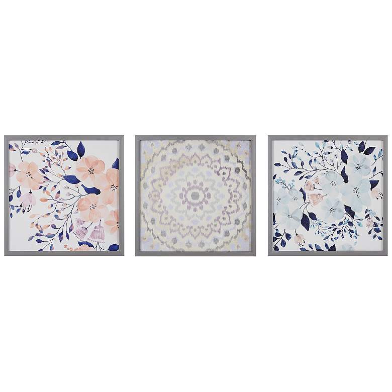 Image 2 Summer Bliss 16 inch Square 3-Piece Framed Wall Art Set
