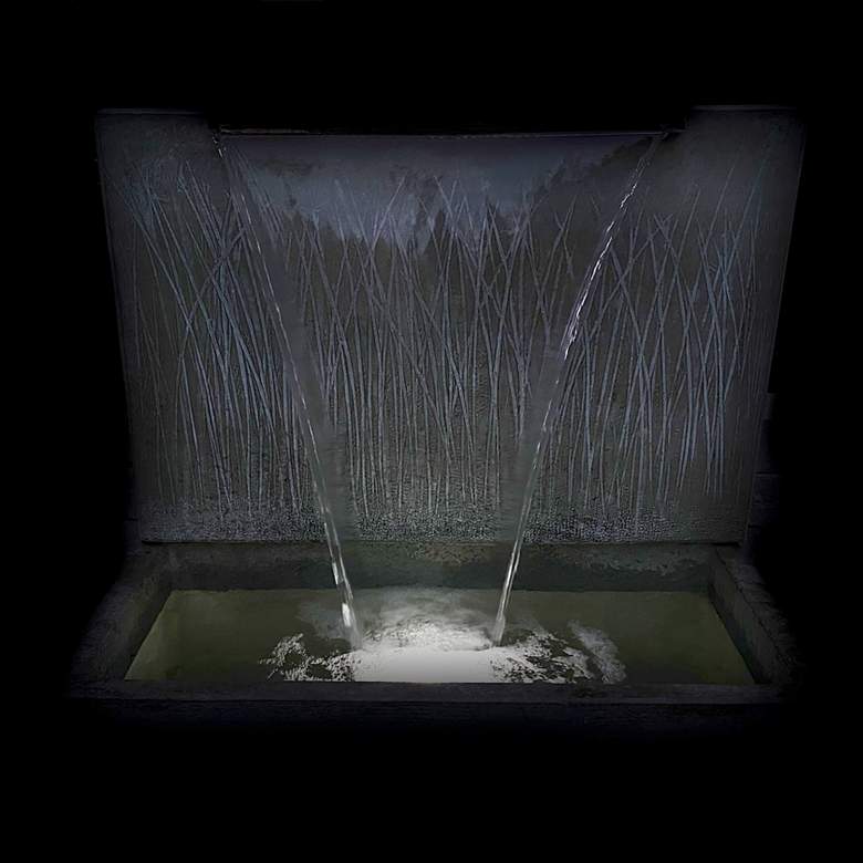 Image 3 Summer Breeze 33"H Relic Fumato LED Outdoor Wall Fountain more views