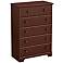 Summer Breeze Royal Cherry Country Style 5-Drawer Chest
