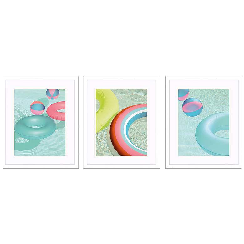 Image 1 Summer Chill 17"W x 21"H Framed Art Set of 3