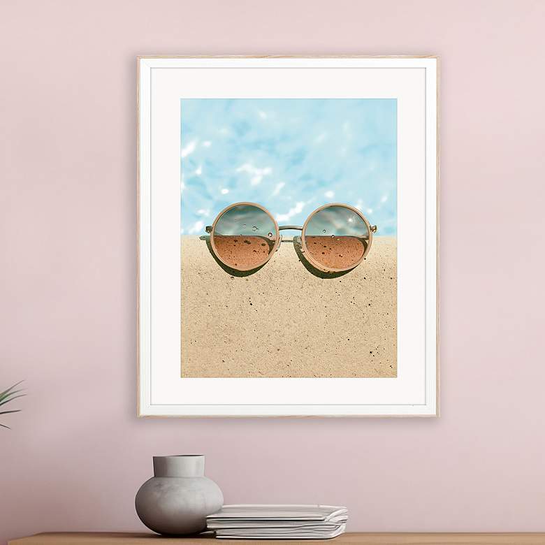 Image 2 Summer Chill - Shade 36" High Giclee Framed Wall Art