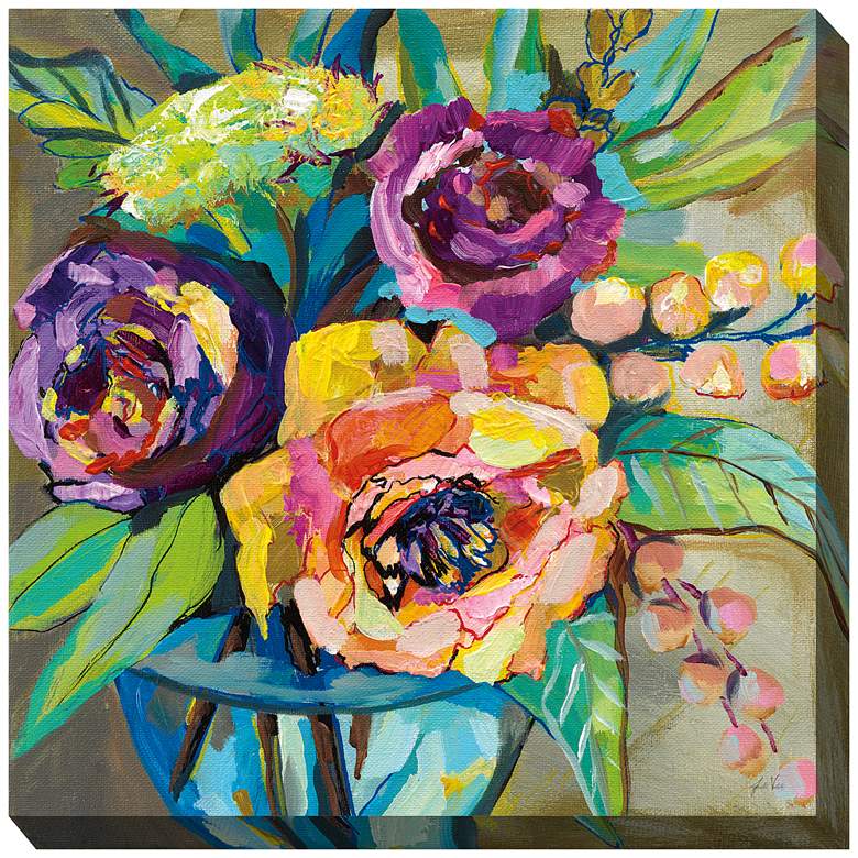 Image 1 Summer Crush 24" Square All-Weather Outdoor Canvas Wall Art