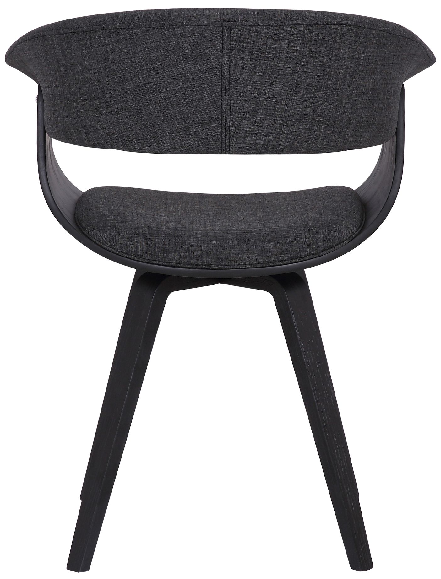 Image 6 Summer Dining Chair in Charcoal Fabric and Black Finish more views