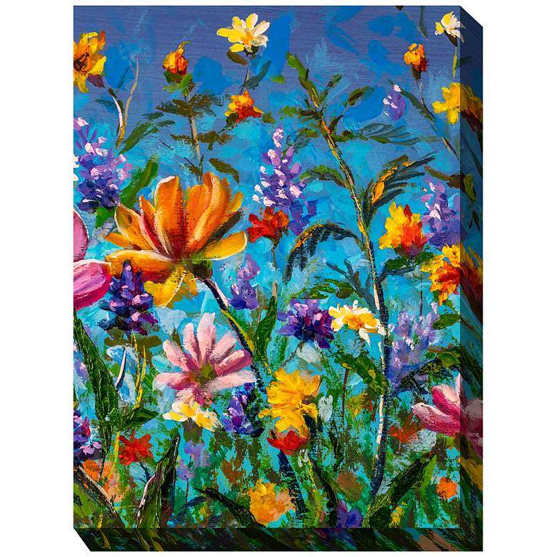 Image 1 Summer Heyday 40" High All-Weather Outdoor Canvas Wall Art