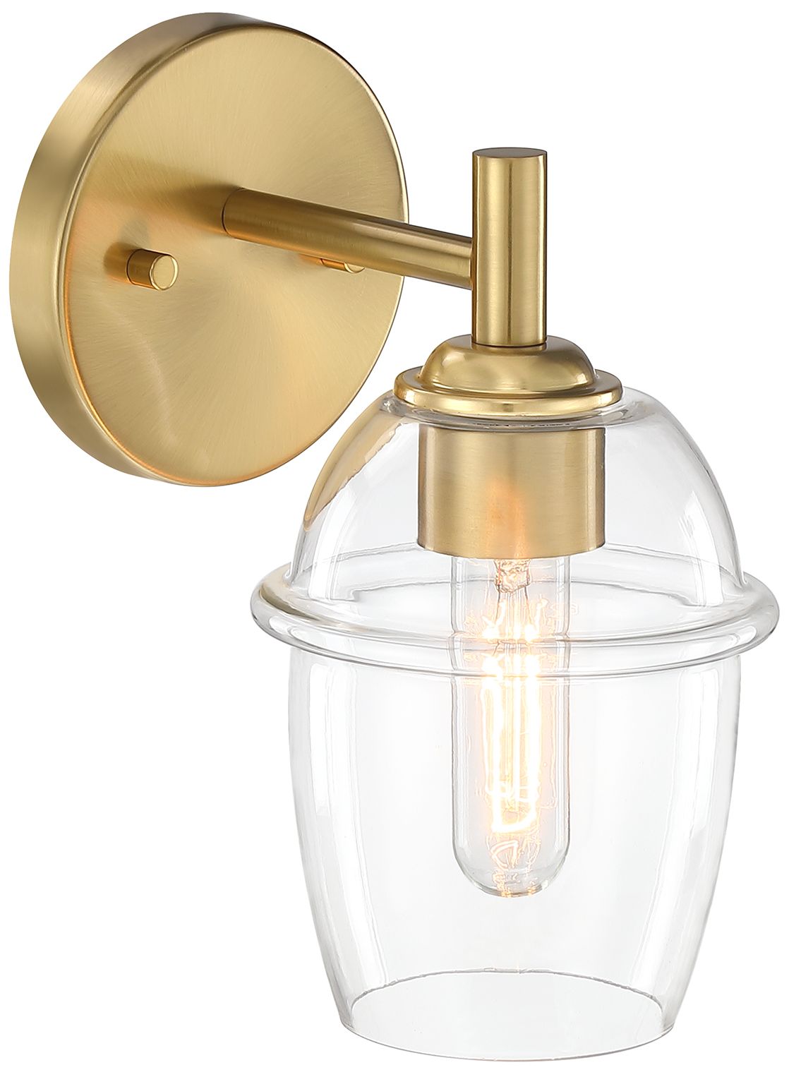 Image 5 Summer Jazz 5.5 in. 1-Light Brushed Gold Wall Sconce Light more views