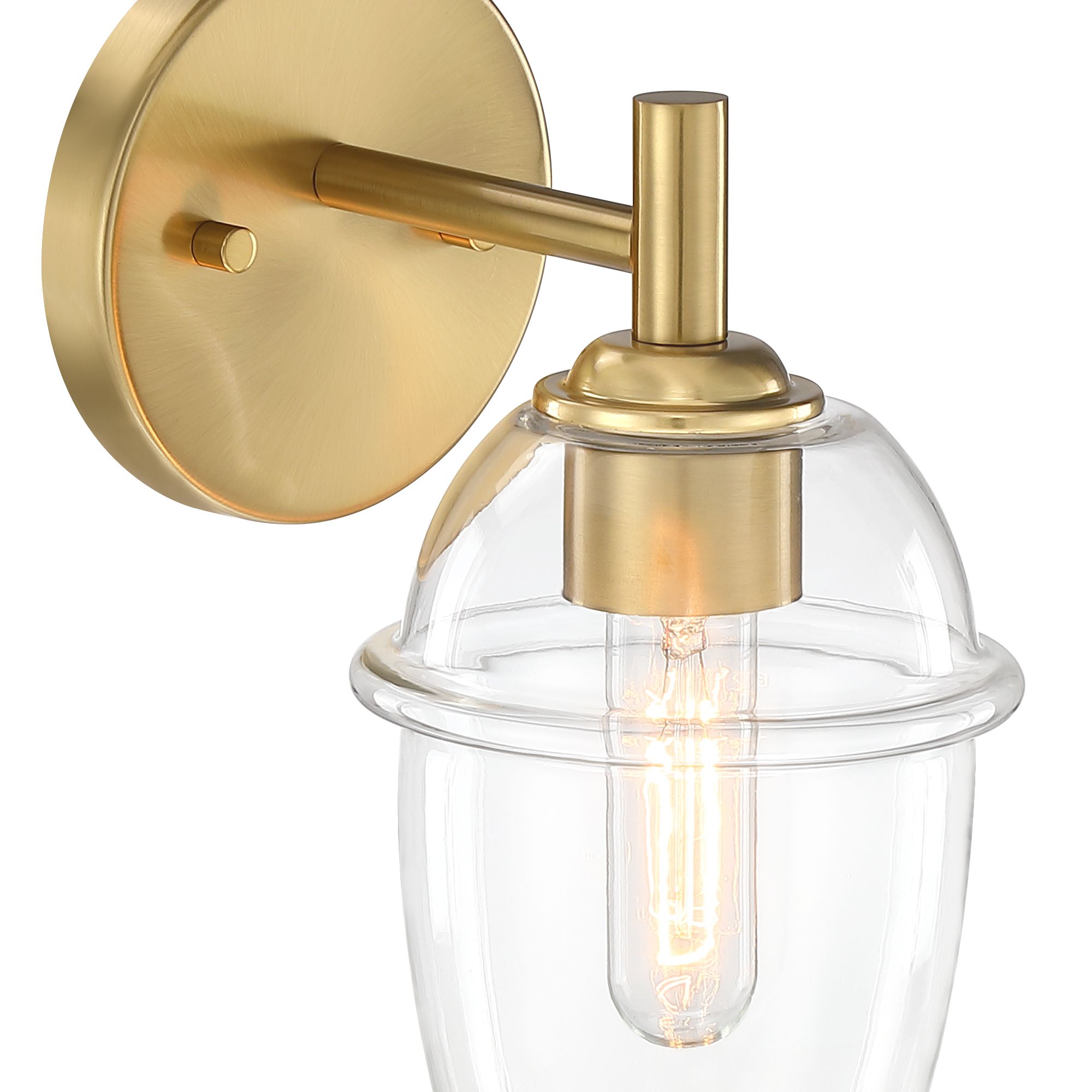 Image 6 Summer Jazz 5.5 in. 1-Light Brushed Gold Wall Sconce Light more views