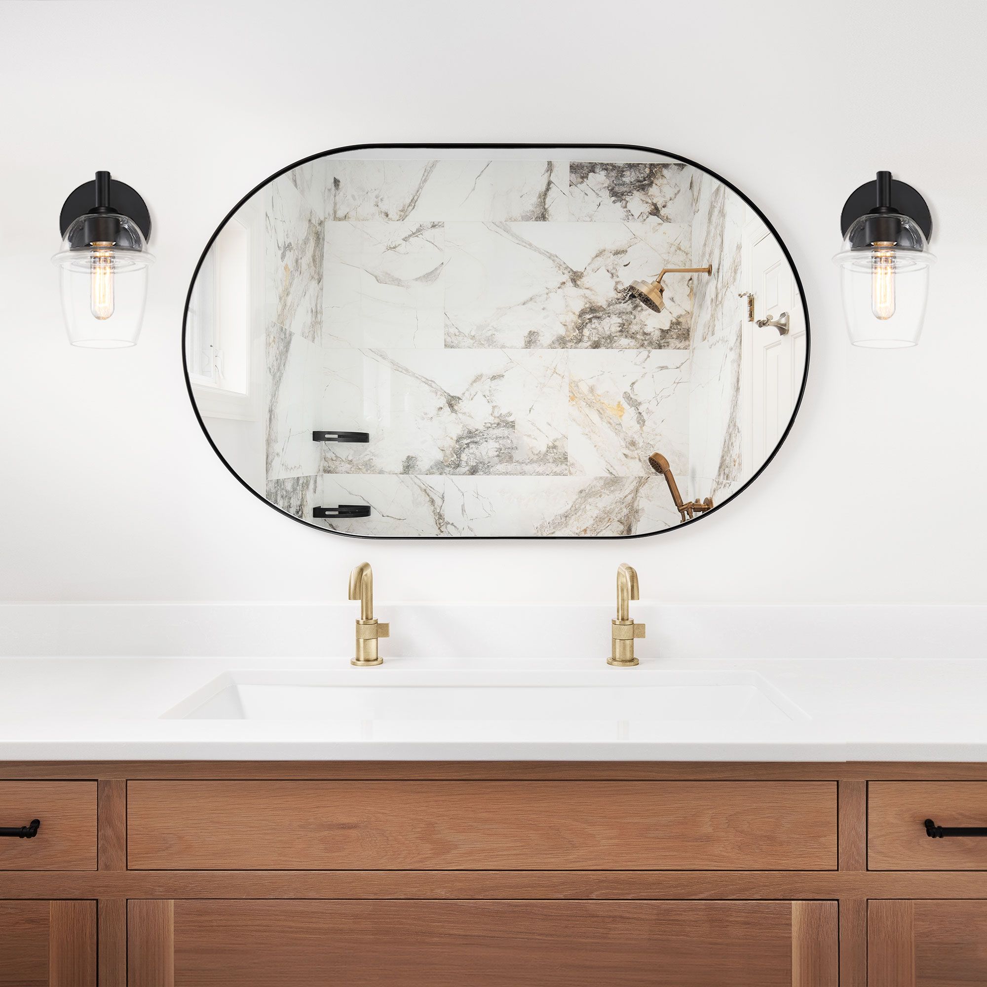 Image 7 Summer Jazz 5.5 in. 1-Light Matte Black Wall Sconce Light more views