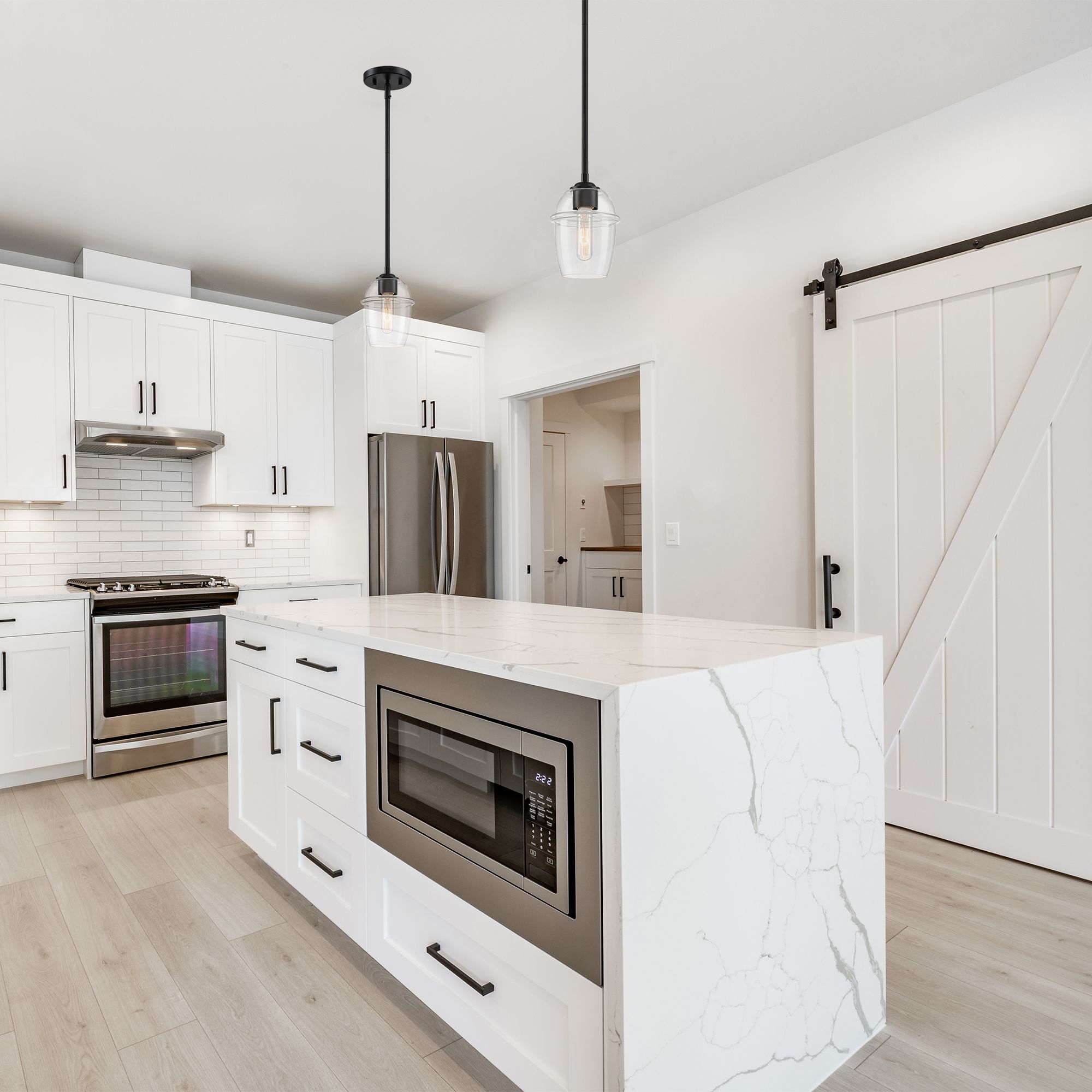 Image 7 Summer Jazz 60 Watt 1-Light Matte Black Transitional Pendant Light more views