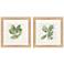 Summer Leaves 12"W x 12"H Framed Art Set of 2