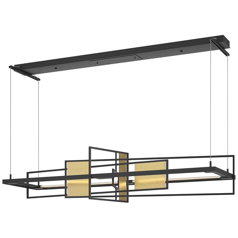 Image 1 Summer LED Pendant - Black - Modern Brass