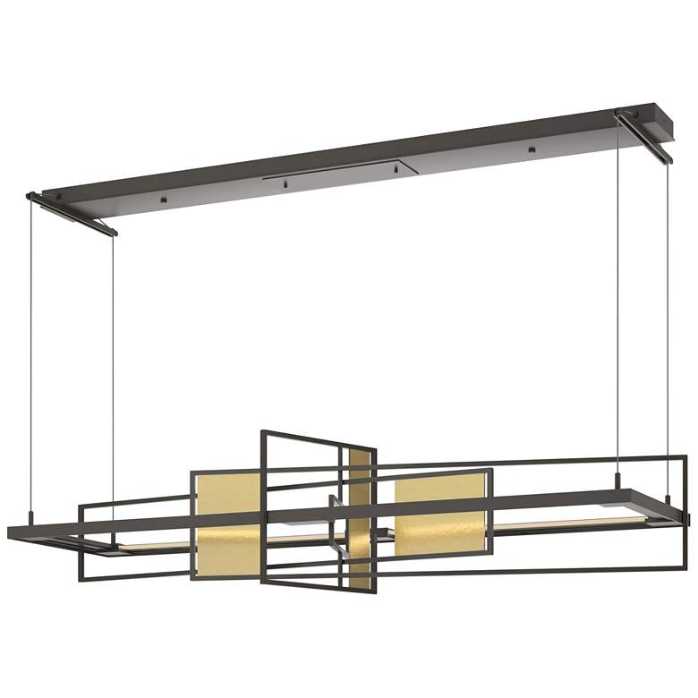 Image 1 Summer LED Pendant - Dark Smoke - Modern Brass
