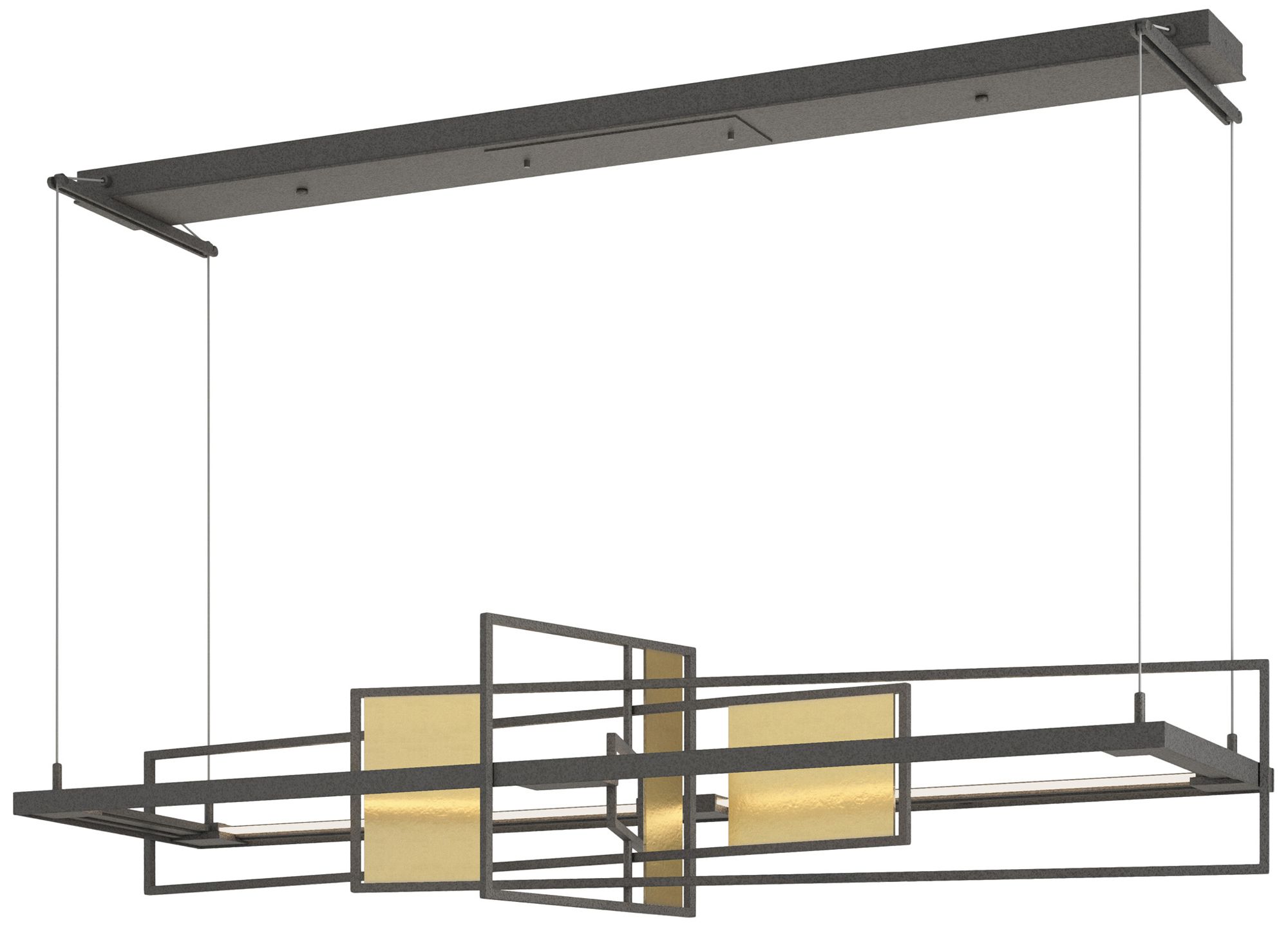 Summer LED Pendant - Iron - Modern Brass - Made to Order