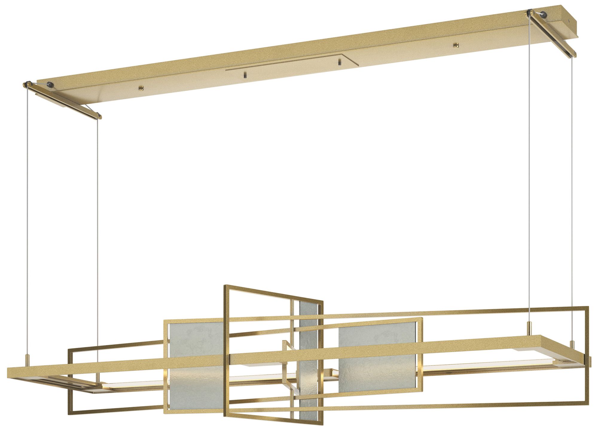 Summer LED Pendant - Modern Brass - Platinum - Made to Order