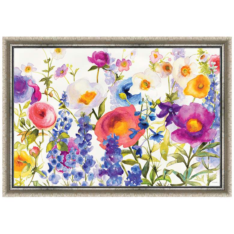 Image 1 Summer Meadow 36 inch Wide Framed Canvas Wall Art