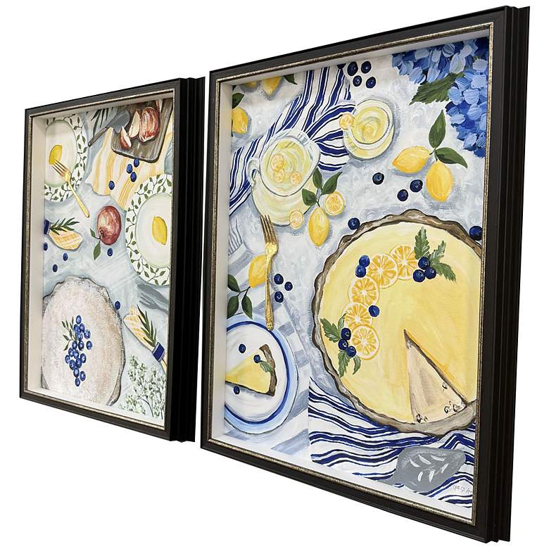 Image 2 Summer Picnic 20"W x 26"H Transitional Framed Art Set of 2 more views