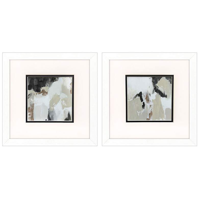 Image 1 Summer Sands 11"W x 11"H Framed Wall Art Set of 2
