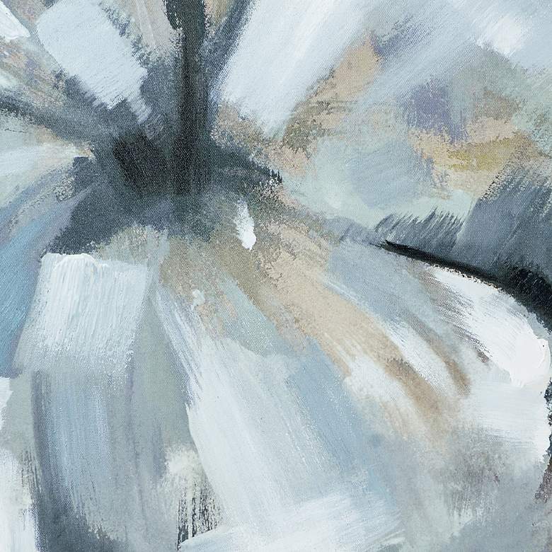 Image 3 Summer Solstice 39.5" x 39.5" Grey & Blue Oil Painting on Fra more views