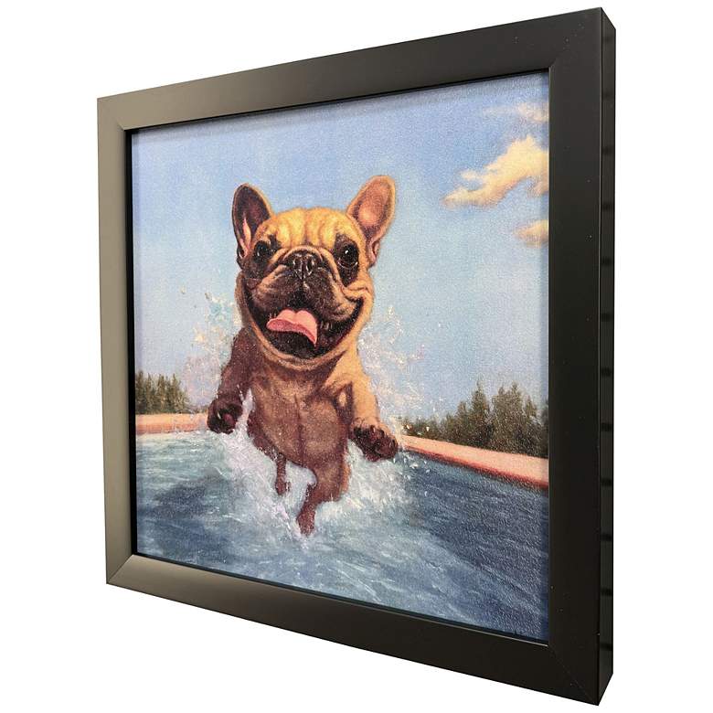 Image 2 Summer Splash 11"W x 11"H Non-Glass Framed Art more views