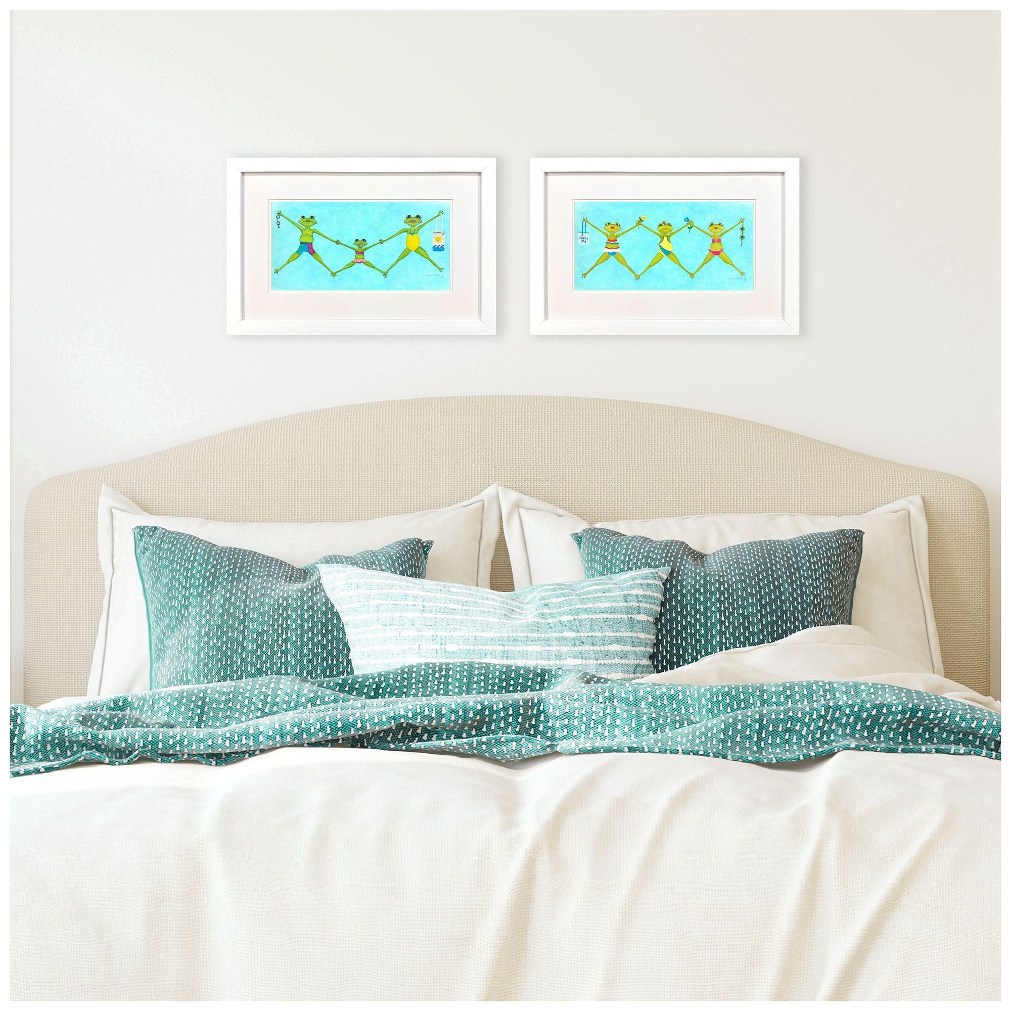 Image 4 Summer Splash I 29"W x 19"H Framed Art Set of 2 more views