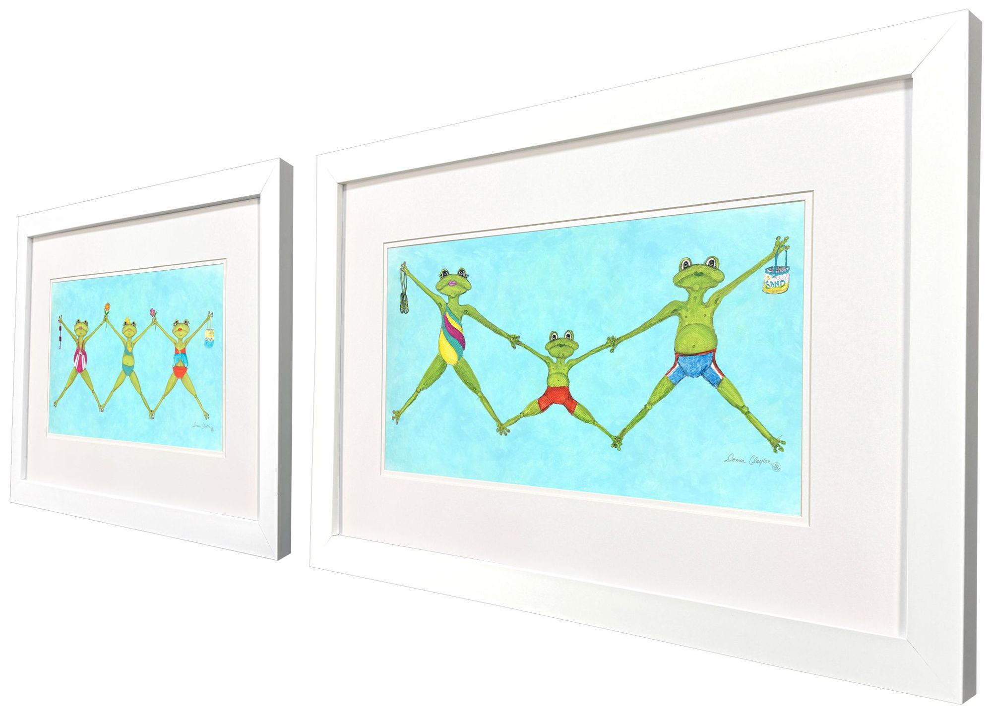 Image 2 Summer Splash II 29"W x 19"H Framed Art Set of 2 more views