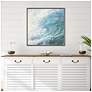 4_Summer Wave 39"W x 39"H Coastal Framed Art more views