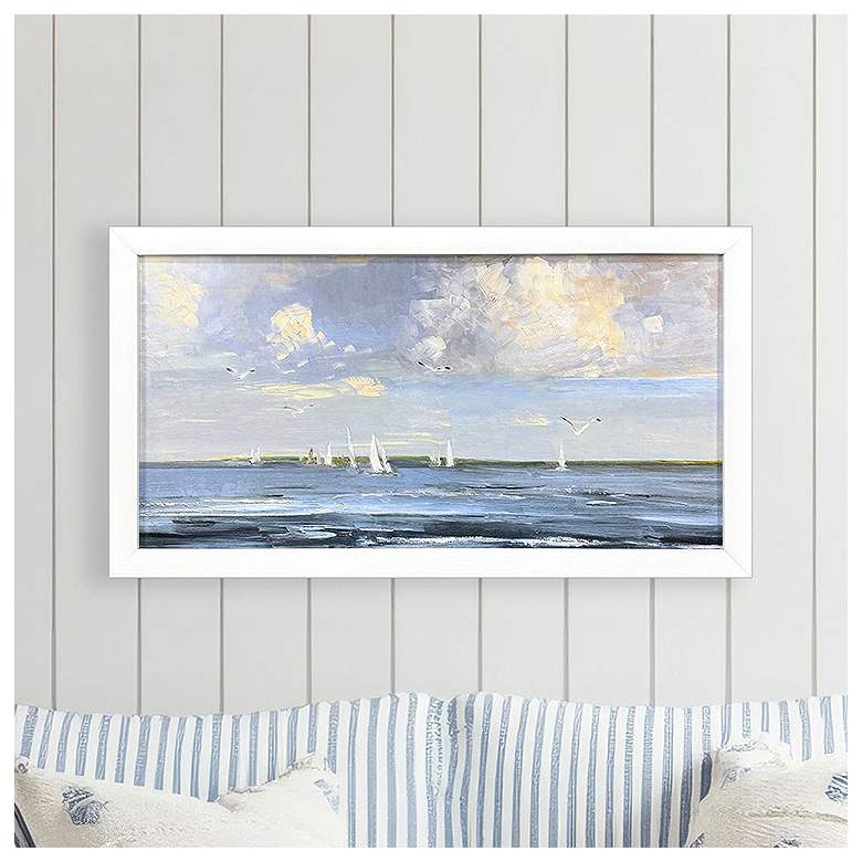 Image 1 Summer Winds Non-Glass 35"W x 19"H Non-Glass Framed Art