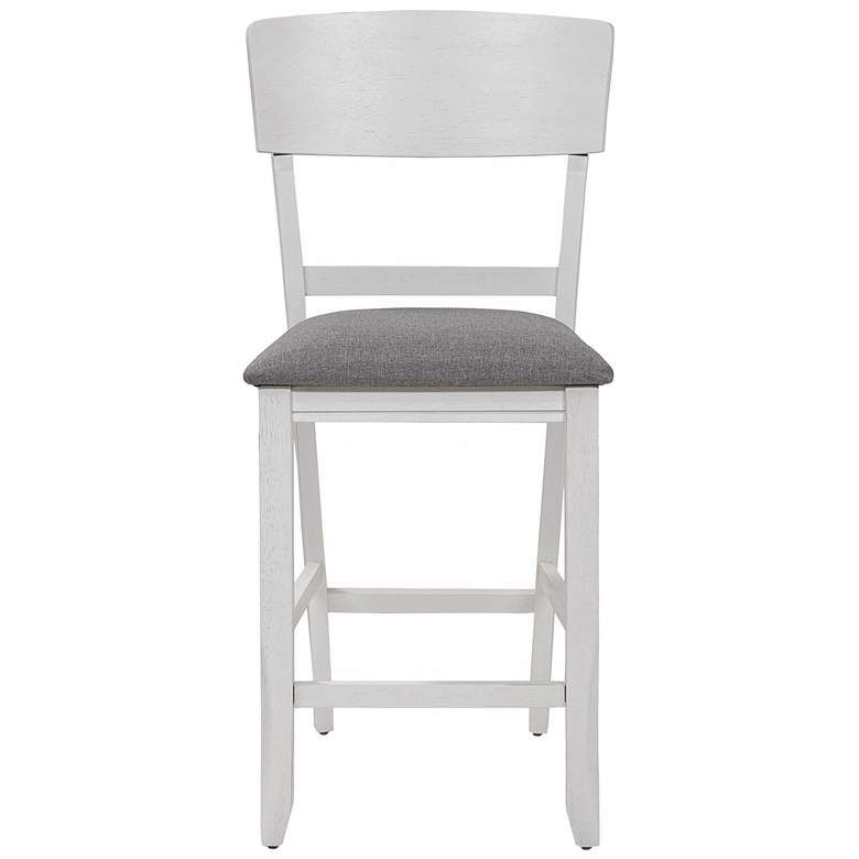 Image 4 Summerland 25 3/4" White Wood Counter Stools Set of 2 more views