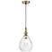 Summerle 8 1/4"W Antique Brass Plated Glass Mini Pendant
