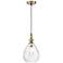 Summerle 8 1/4"W Antique Brass Plated Glass Mini Pendant