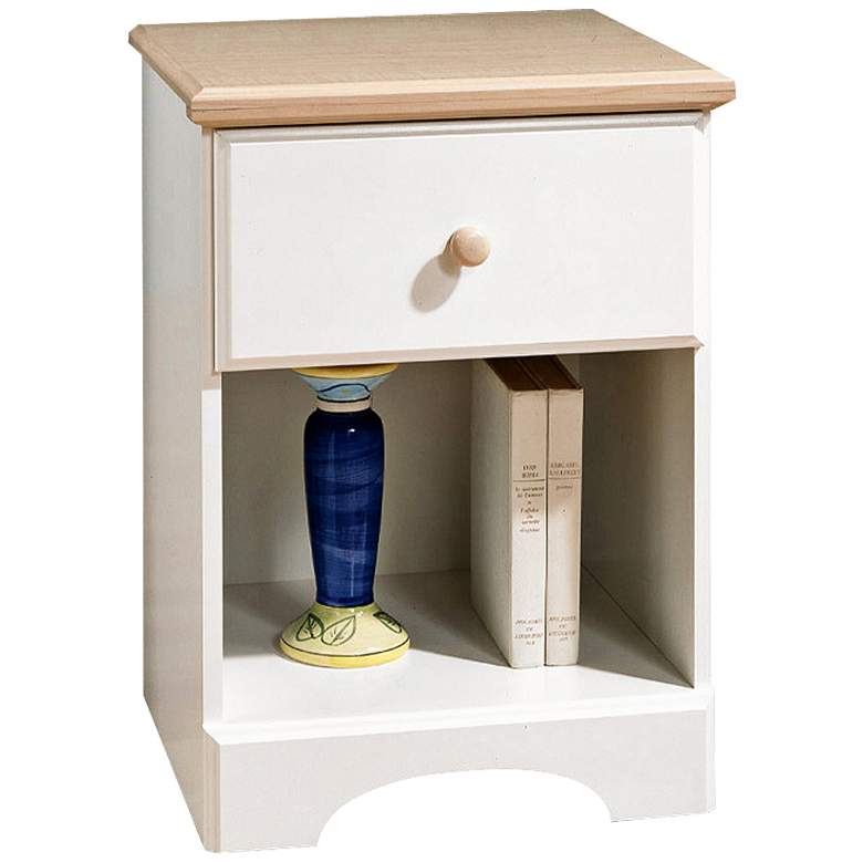 Image 1 Summertime Collection Pure White Night Stand