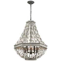 Summerton 24&quot; Wide 5-Light Chandelier - Washed Gray