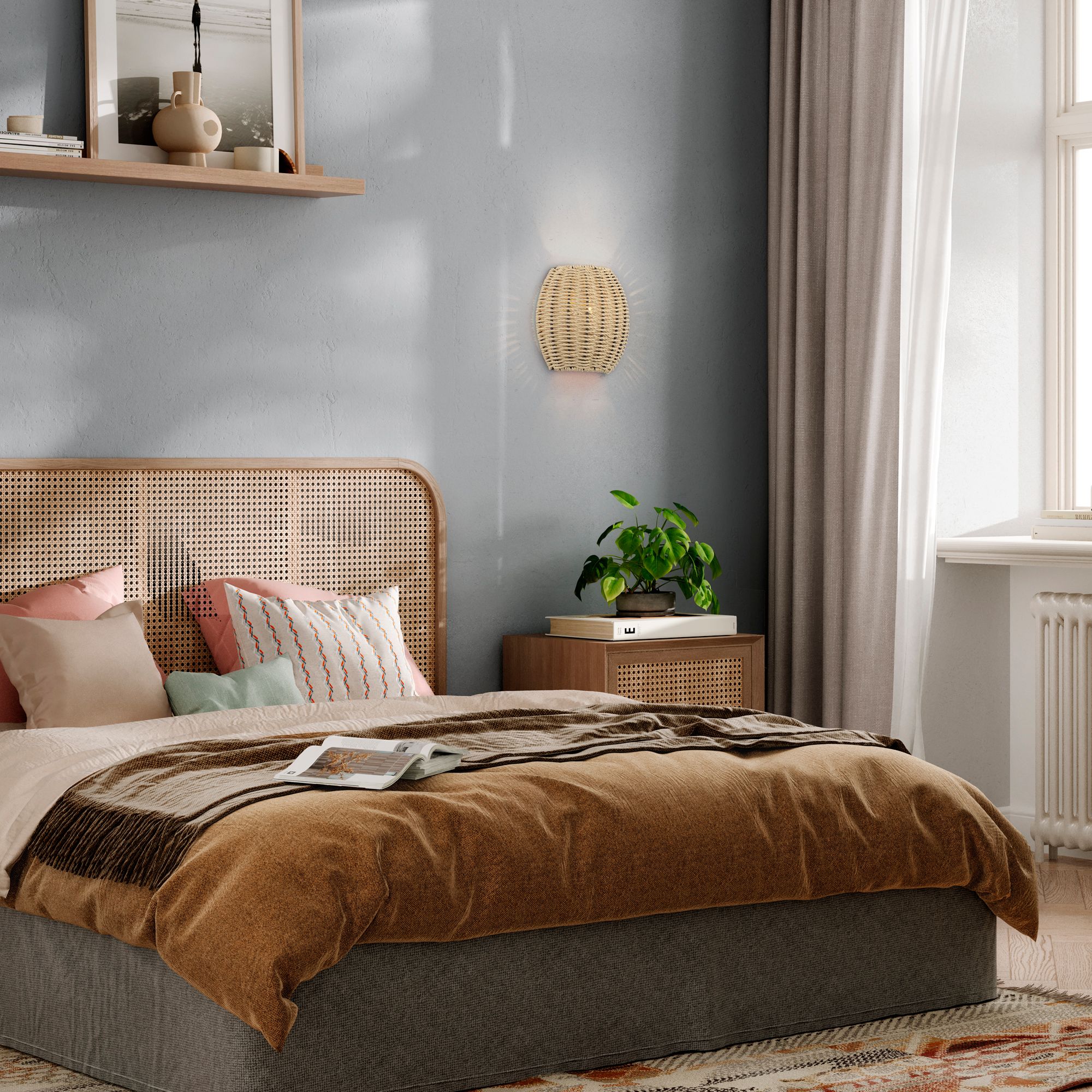 Summervine 1 Light Antique Gold Leaf ADA Sconce