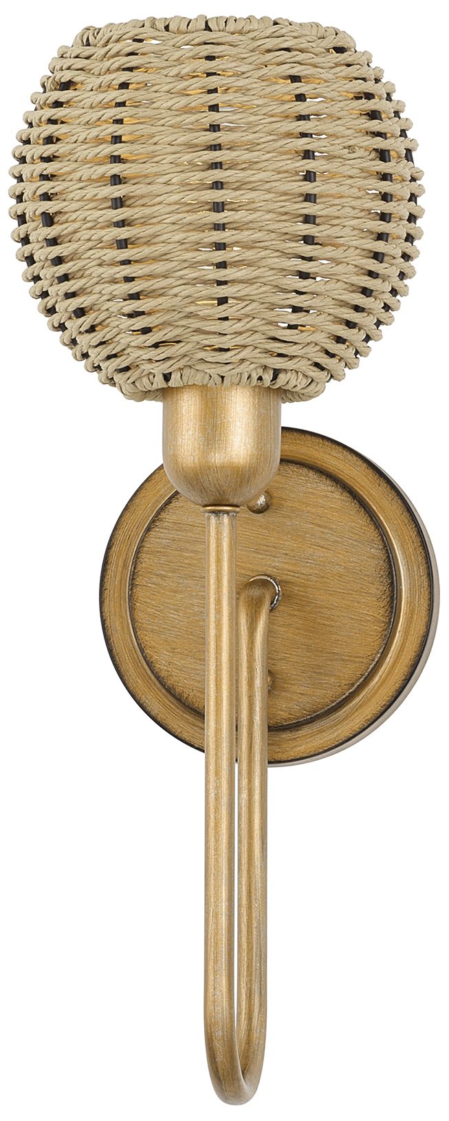 Image 3 Summervine 1 Light Antique Gold Leaf Sconce more views