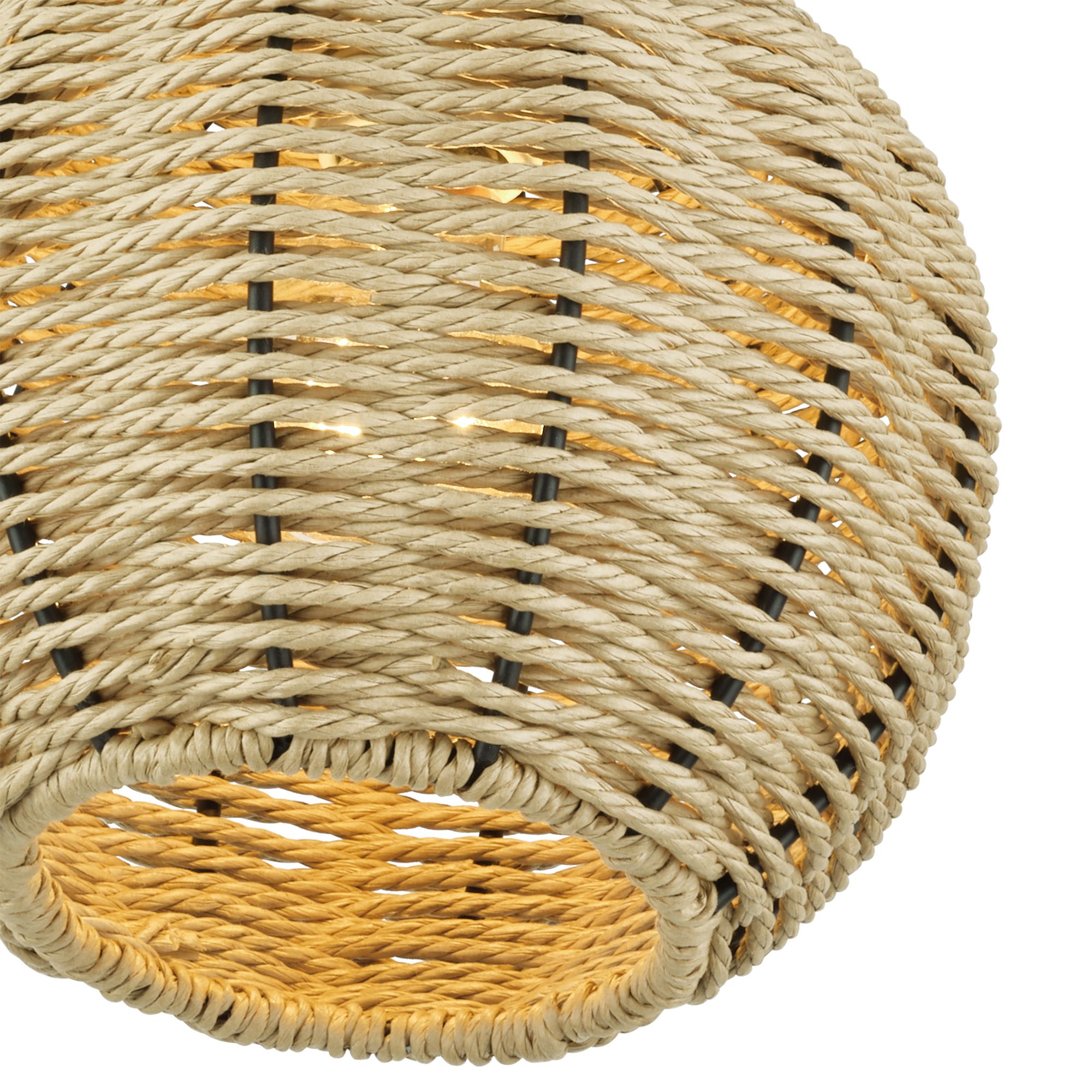 Image 6 Summervine 1 Light Antique Gold Leaf Small Semi-Flush more views