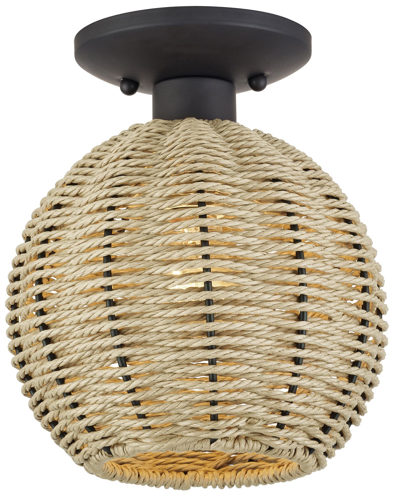 Summervine 1 Light Bronze Small Semi-Flush