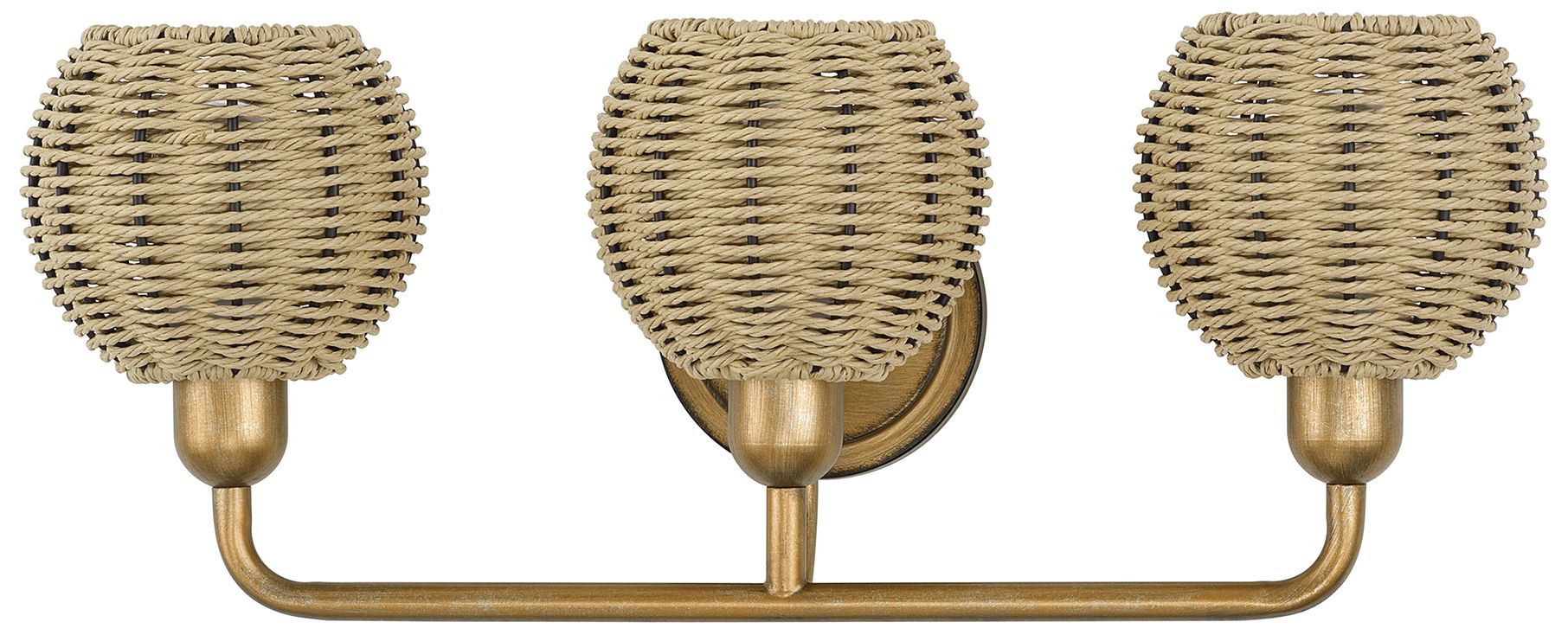 Image 3 Summervine 3 Light Antique Gold Leaf Vanity Sconce more views