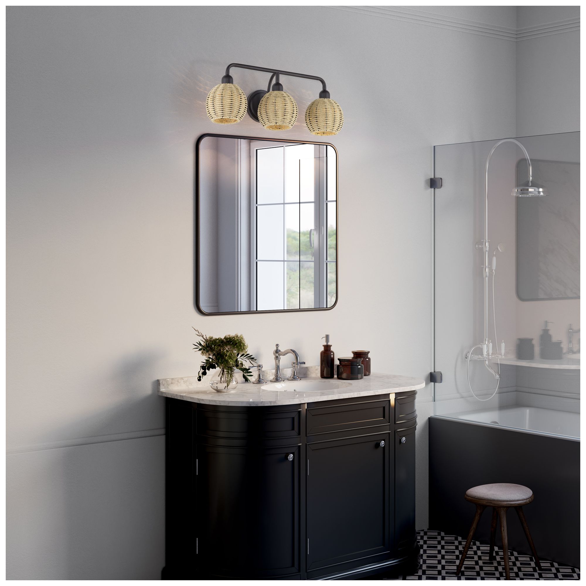 Image 5 Summervine 3 Light Bronze Vanity Sconce more views