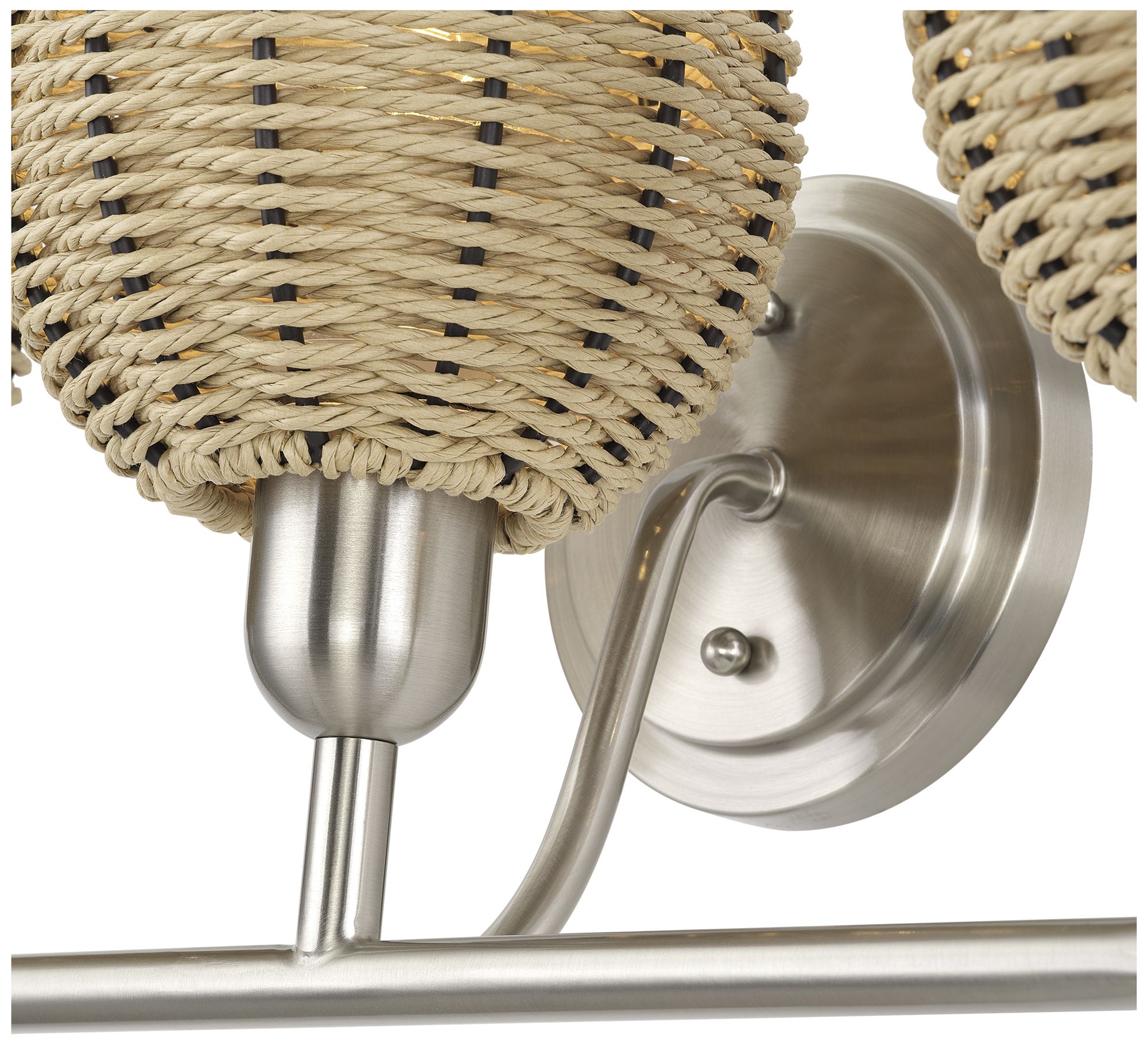 Image 7 Summervine 3 Light Brushed Nickel Vanity Sconce more views