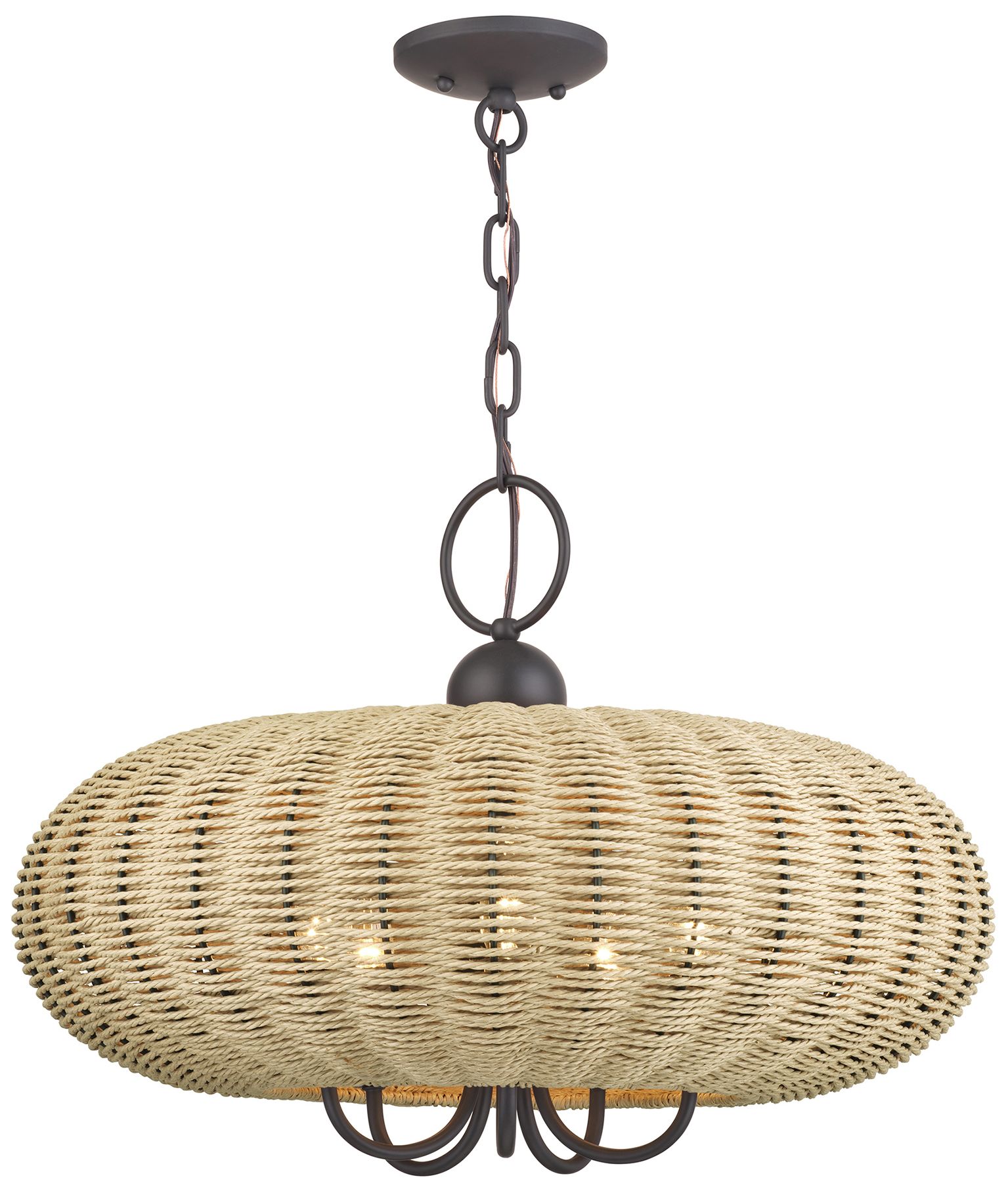 Summervine 5 Light Bronze Pendant Chandelier