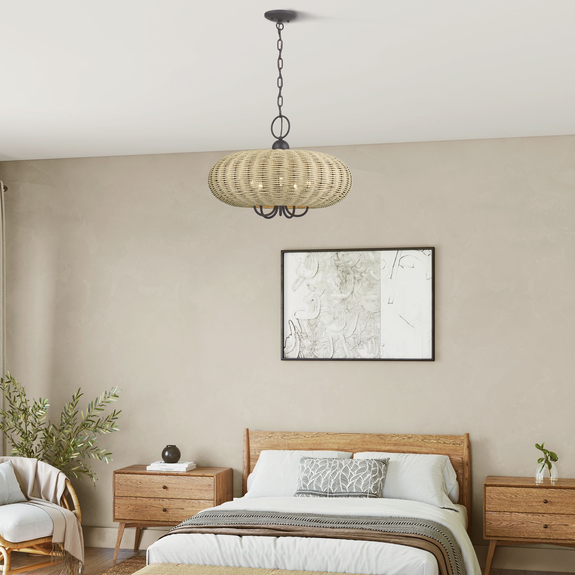 Summervine 5 Light Bronze Pendant Chandelier