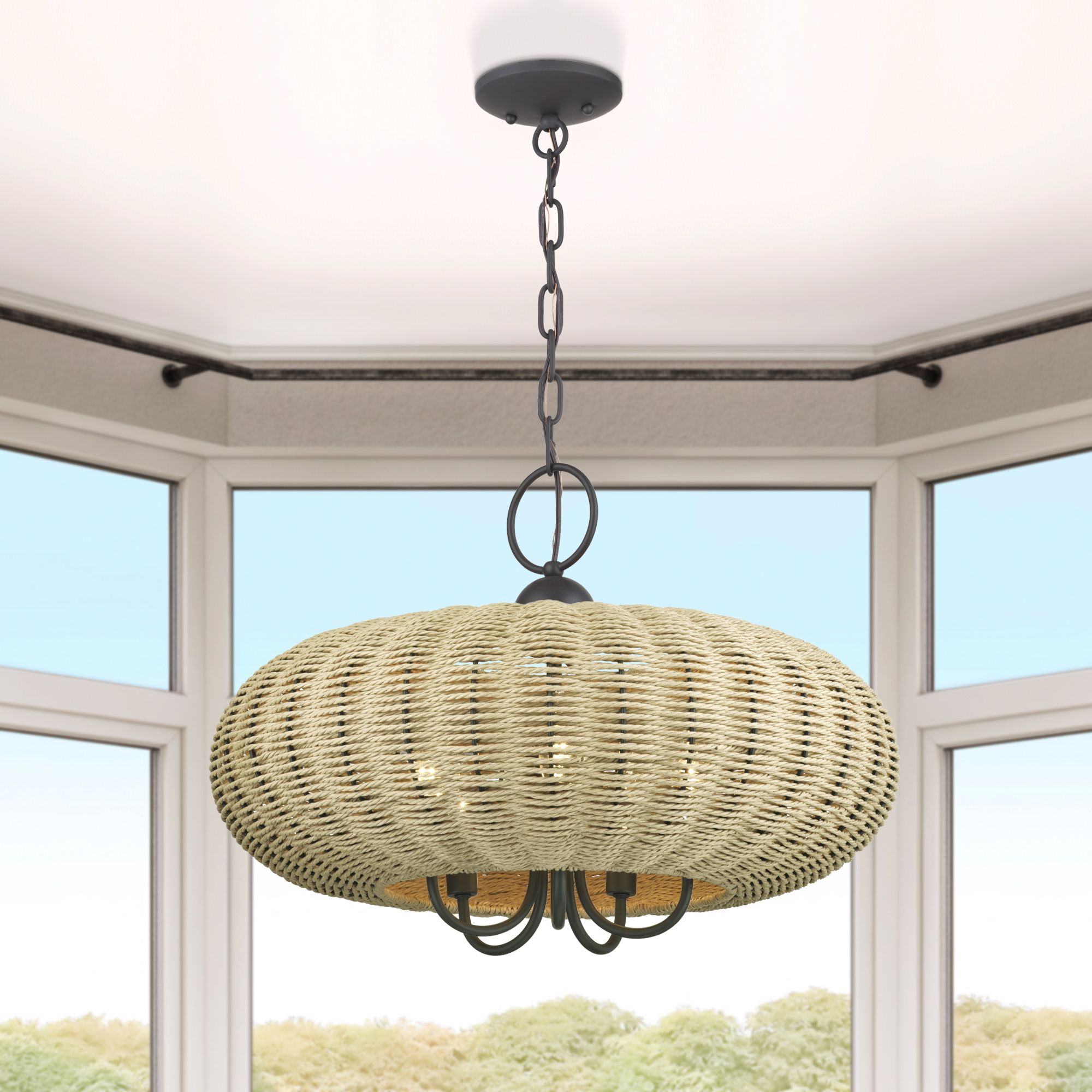 Summervine 5 Light Bronze Pendant Chandelier