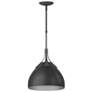 Summit 12.8" Wide Black Accented Natural Iron Pendant