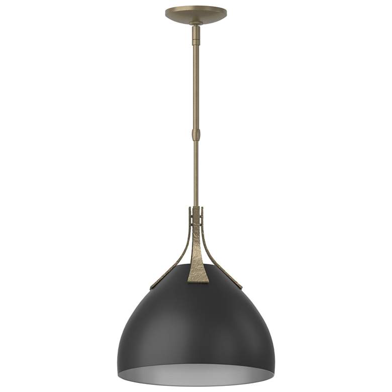 Image 1 Summit 12.8" Wide Black Accented Soft Gold Pendant